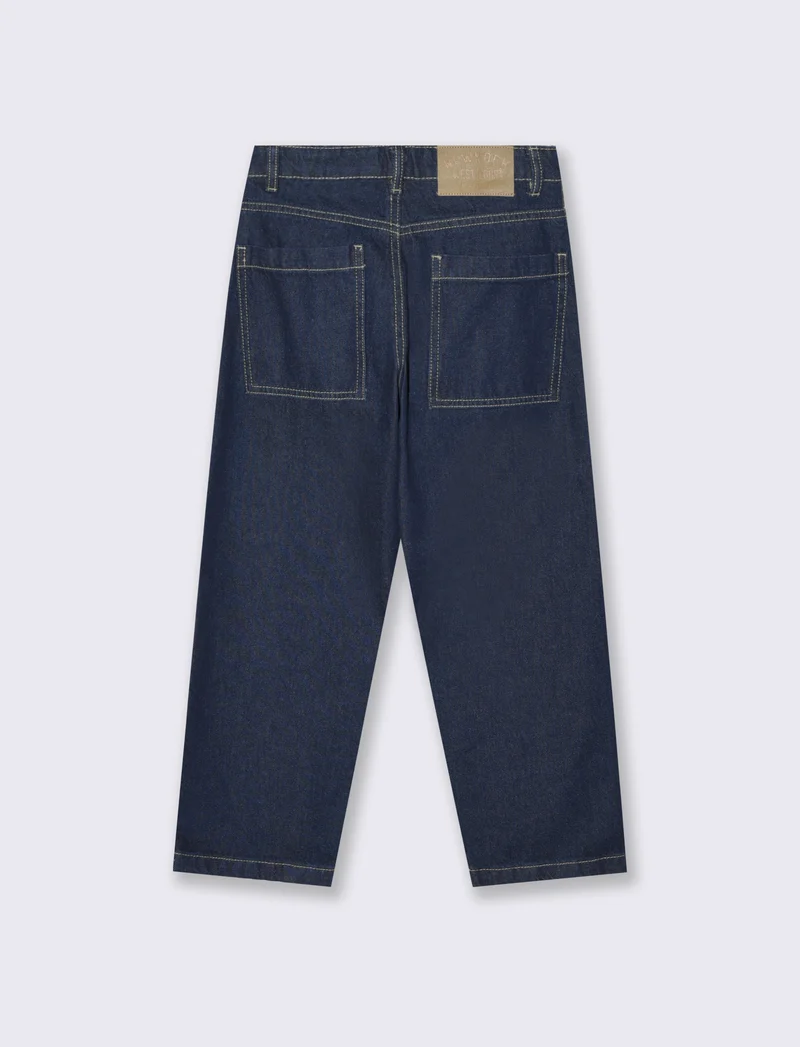 Jeans loose fit 5 tasche blu intenso - Denim