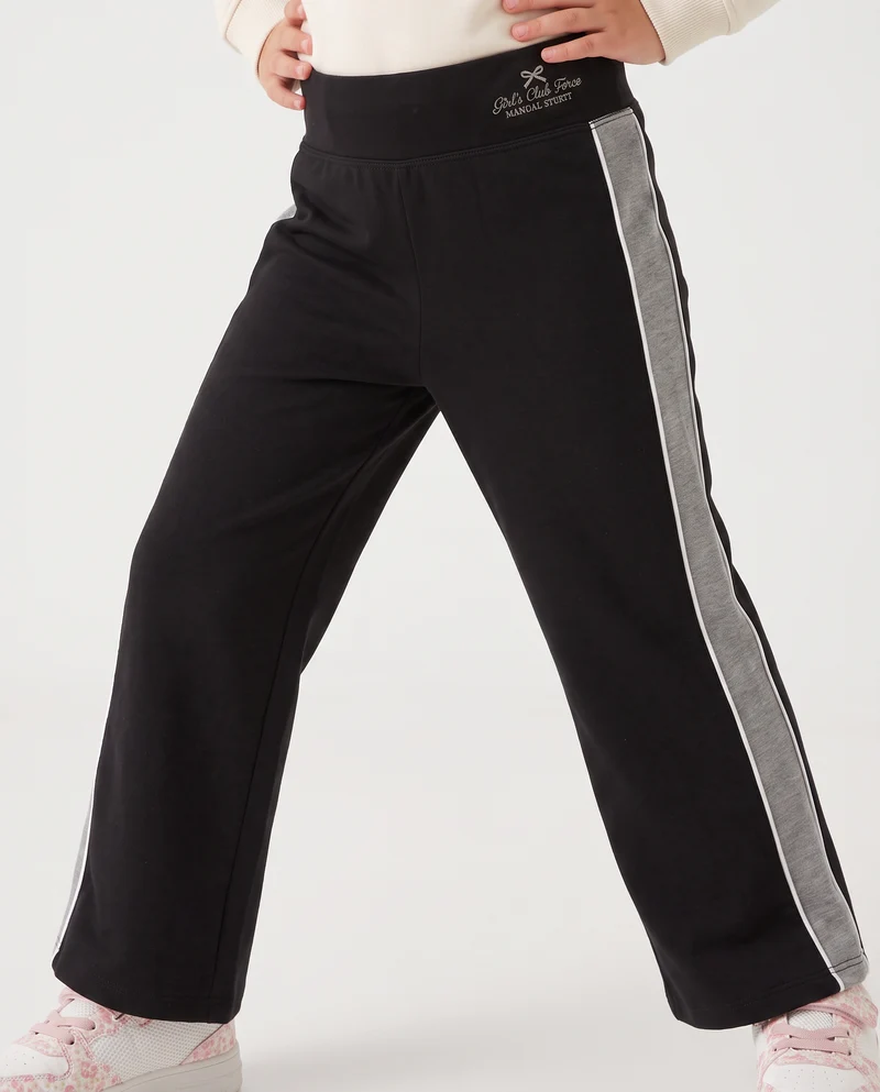Leggings a zampa in tessuto tecnico - Nero