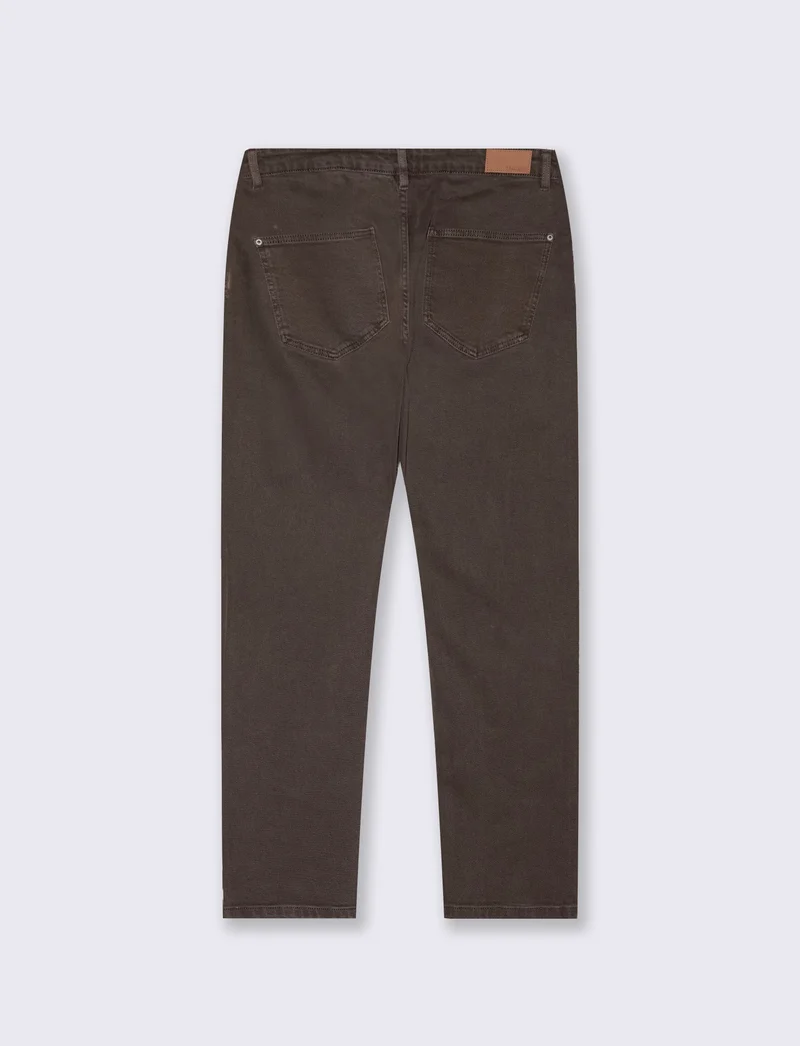 Pantaloni slim fit 5 tasche comfort - Moro