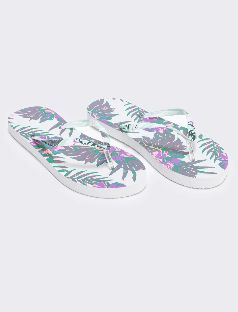 Infradito tropicali da in PVC - Bianco