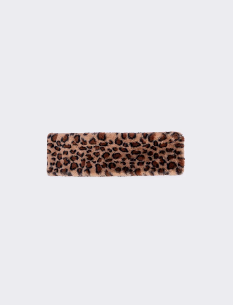 Collo in finta pelliccia - Leopardato