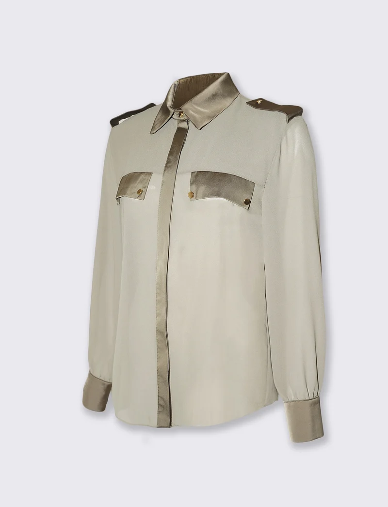 Camicia manica lunga con dettagli eleganti - Ve.milit.