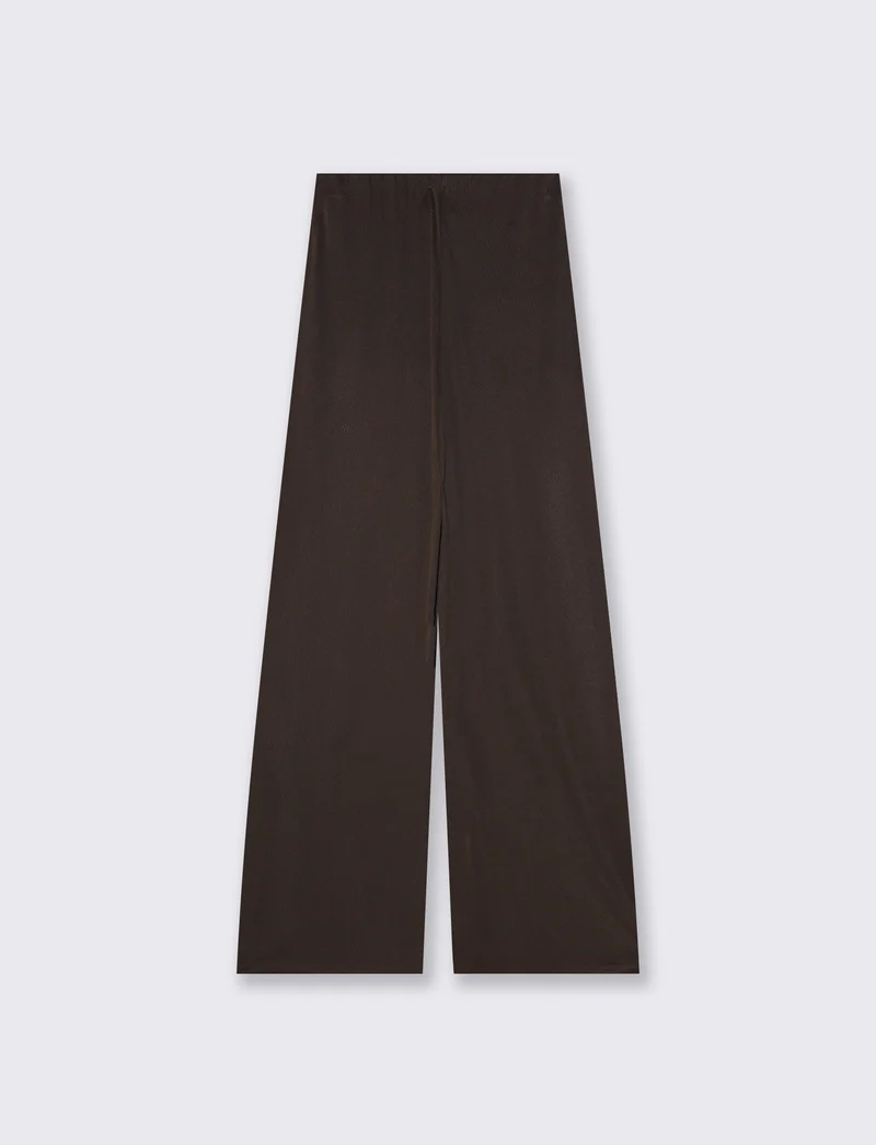 Pantalone Dritto Elastico - Moro