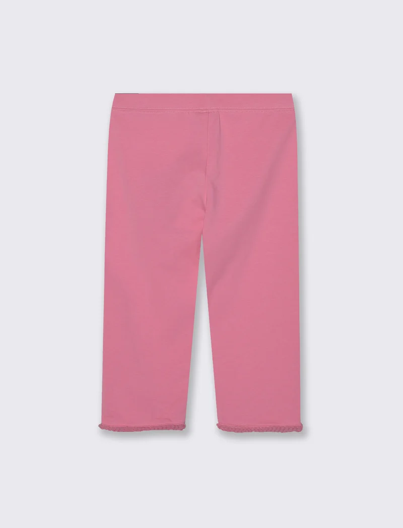 Leggings tre quarti in cotone elasticizzato - Rosa big bubble
