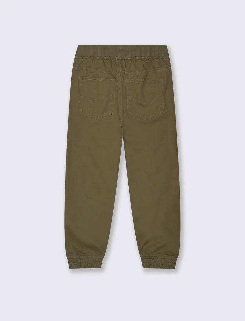 Pantaloni Jogger in Cotone con Coulisse - Verde salvia