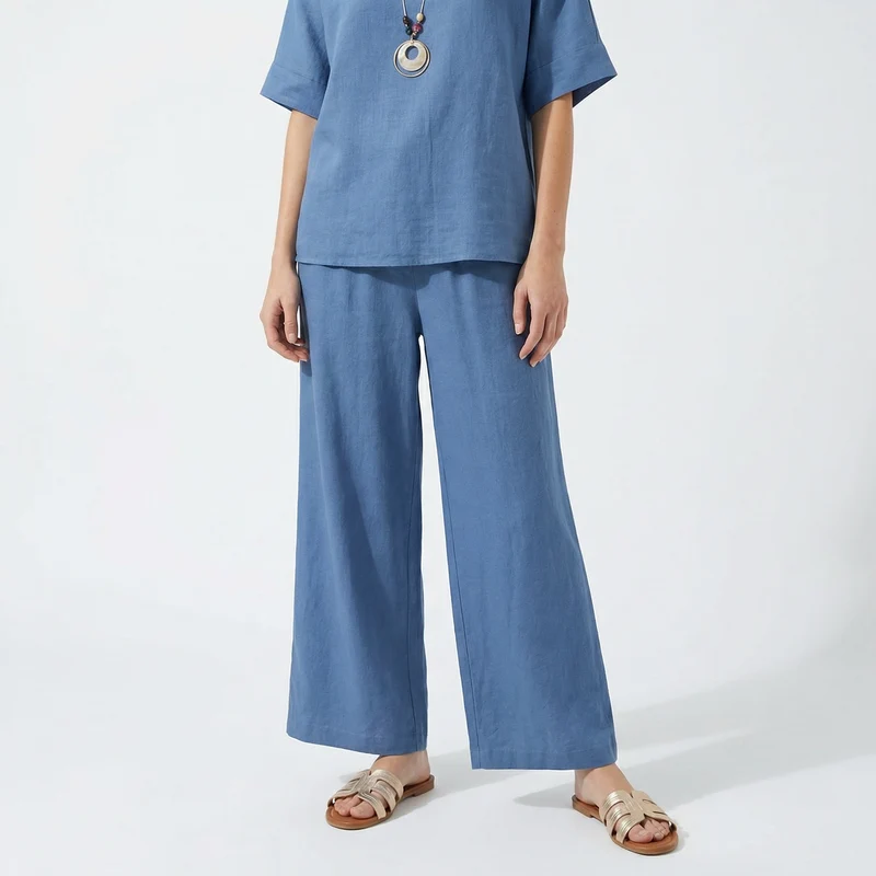 Pantaloni morbidi con elastico per lei - Denim