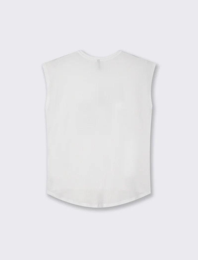 T-shirt manica a T con scollo paricollo - var 1