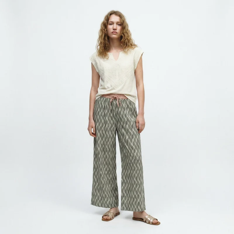 Pantaloni Pinocchietto con Stampa - Ve.milit.