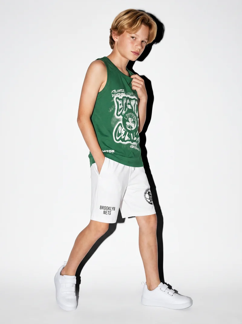 Canotta NBA in cotone trendy e versatile - Verde