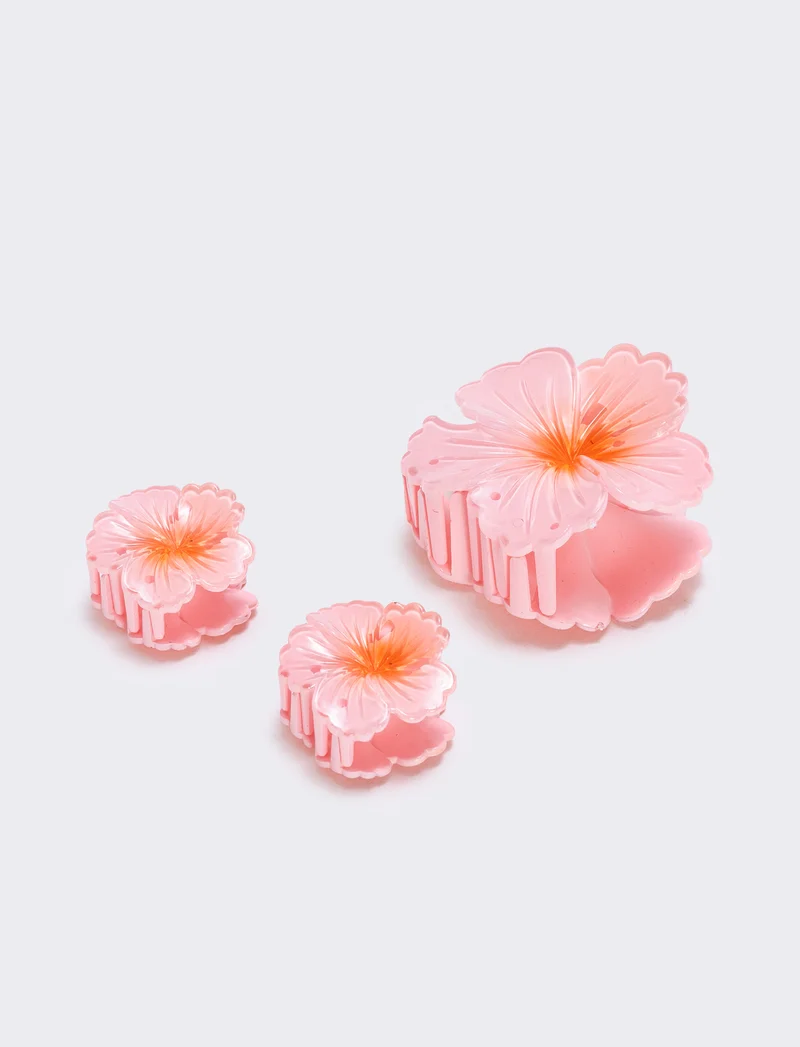 Set di 3 Pinze Ibiscus - Rosa