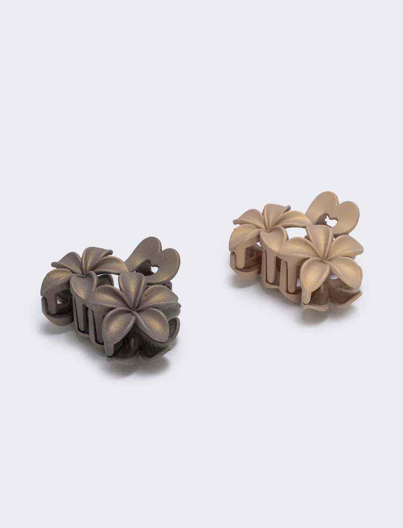 Set 2 pinze doppio frangipane in italiano - Bronzo