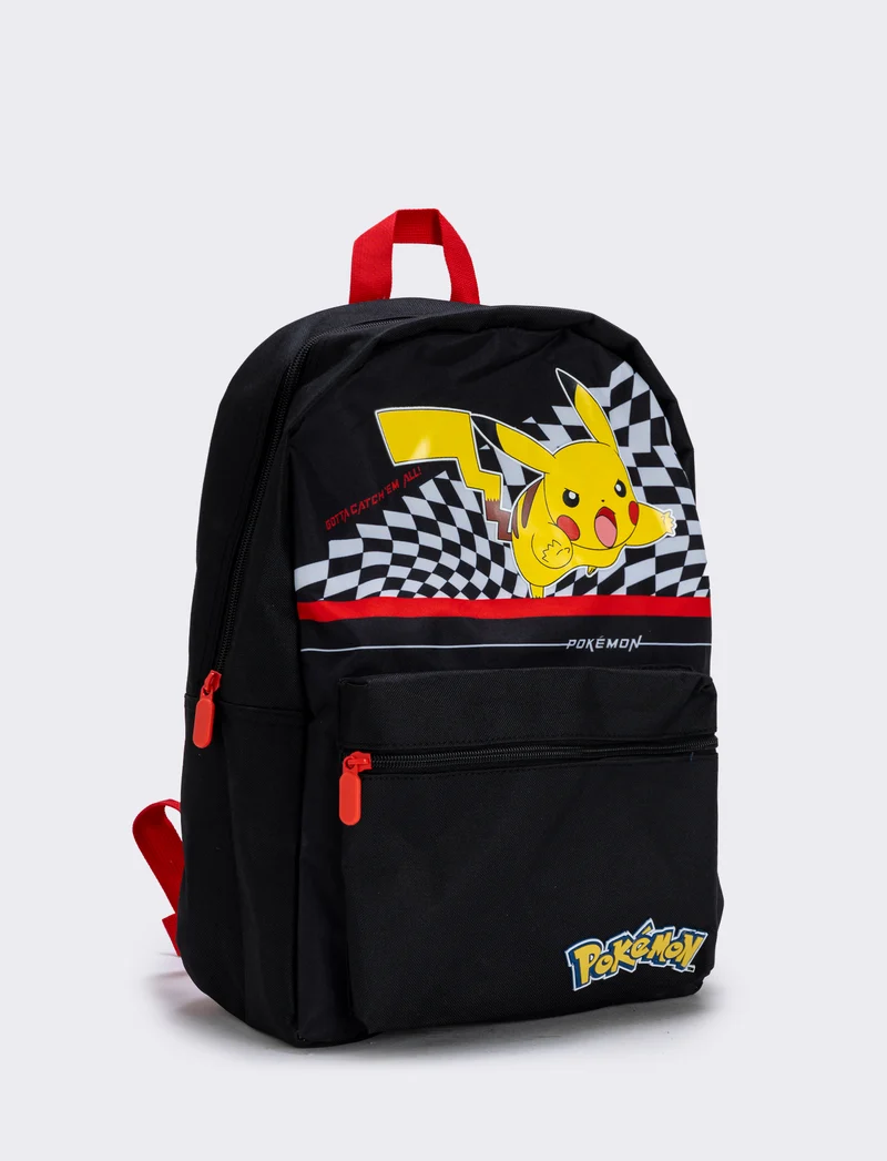 Zaino Pokémon con tasca pratica e funzionale - Nero