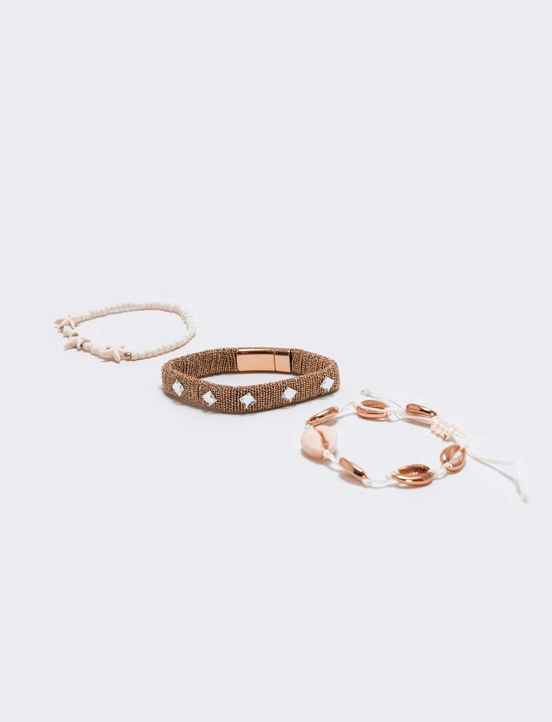 Bracciali conchiglie e stelle marine - Oro rosa