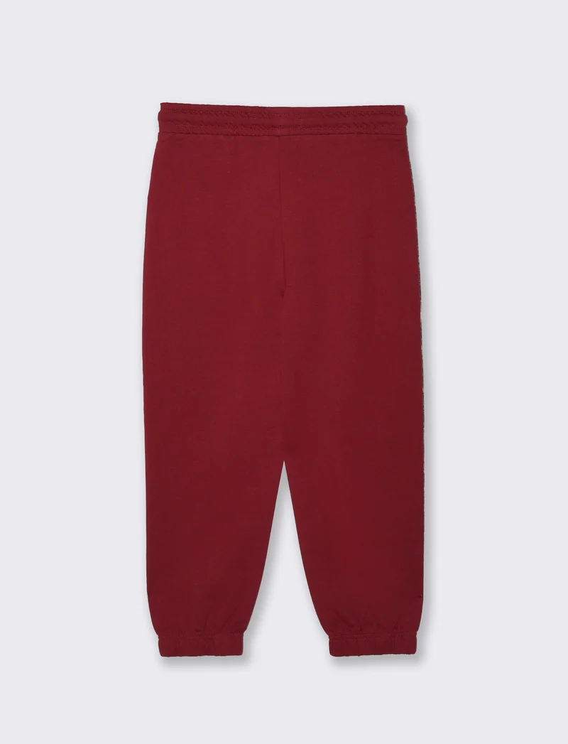 Pantaloni jogger in cotone comodi e pratici - Bordeaux