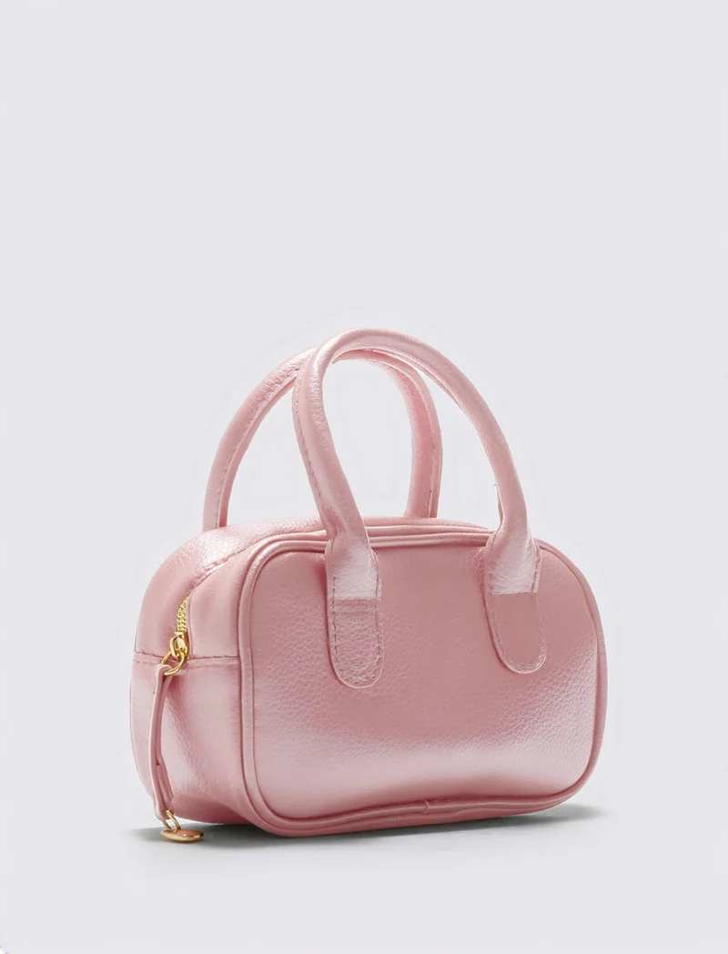 Bauletto rettangolare con manici per bambina - Rosa