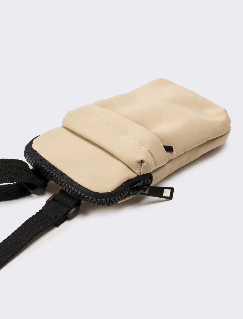 Tracollina uomo in nylon - Beige