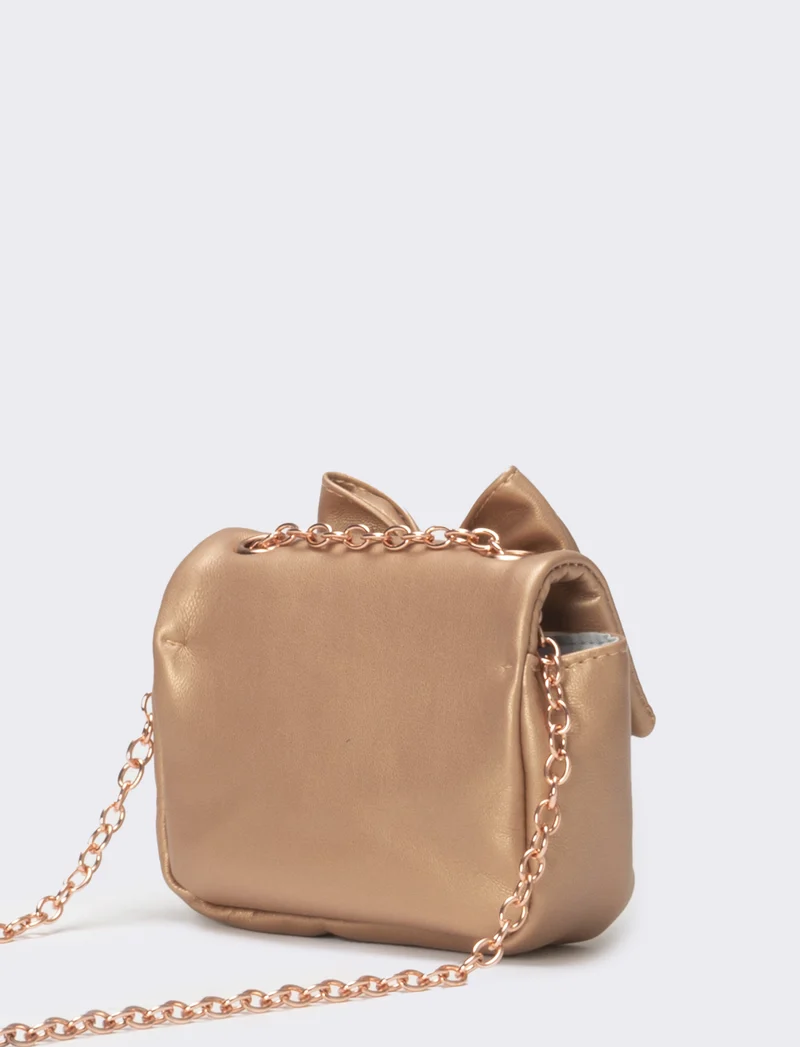 Borsa bambina tracolla con fiocco - Rosa