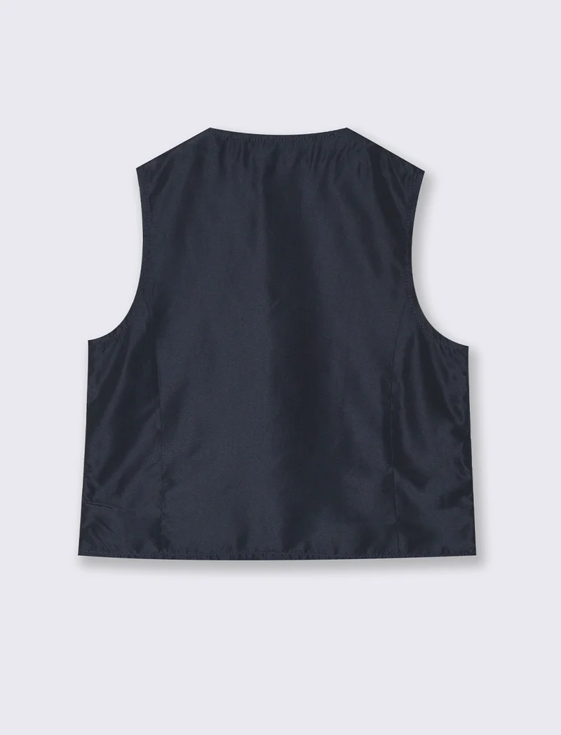 Gilet in maglia blu da bambino - Blu
