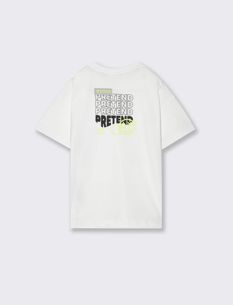T-shirt over da bambino - Bianco