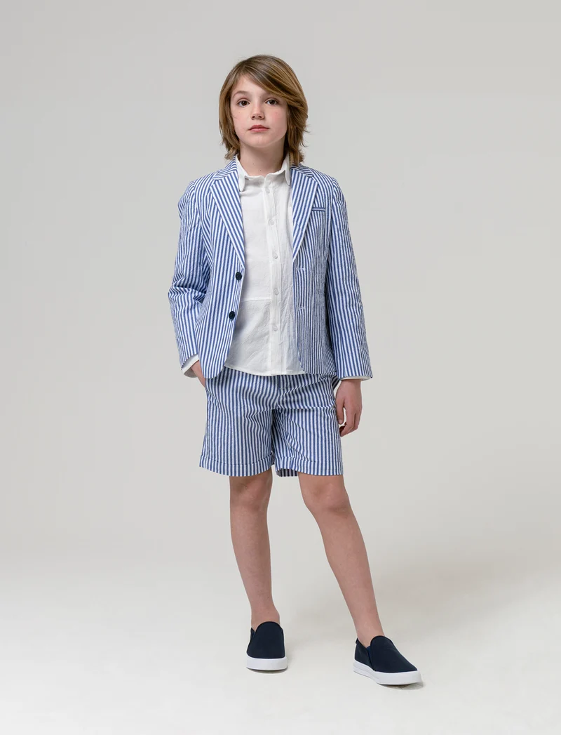 Giacca tinto filo da bambino - Righe