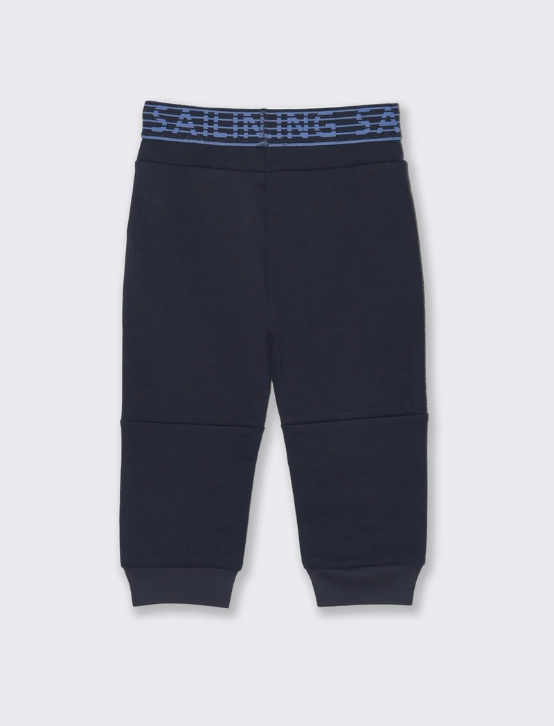 Jogger con elastico in vita da neonato - Blu