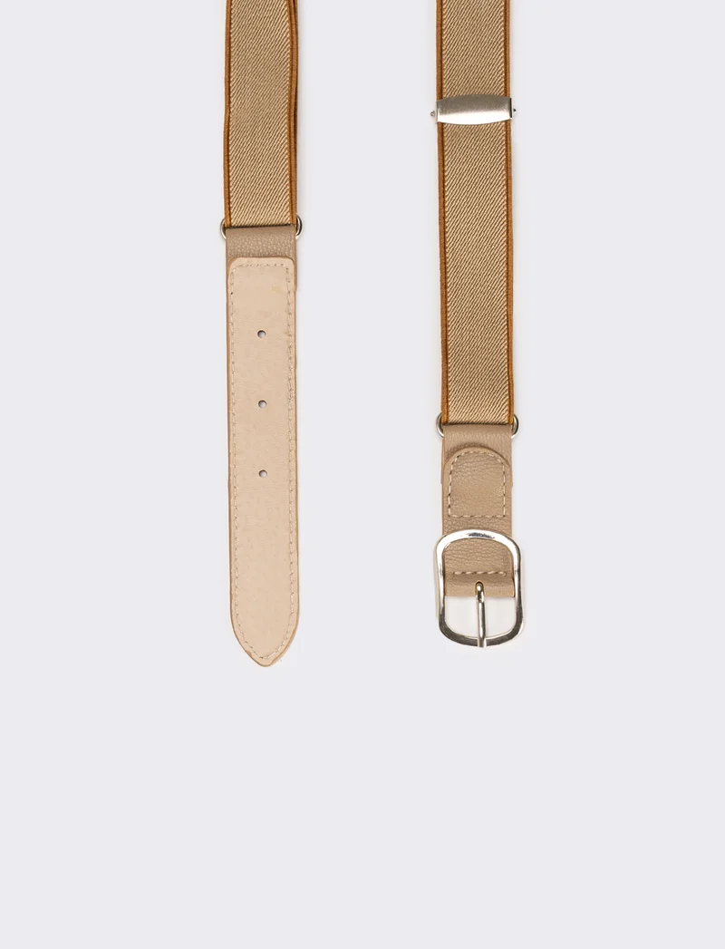 Cintura bambino elastica regolabile - Beige
