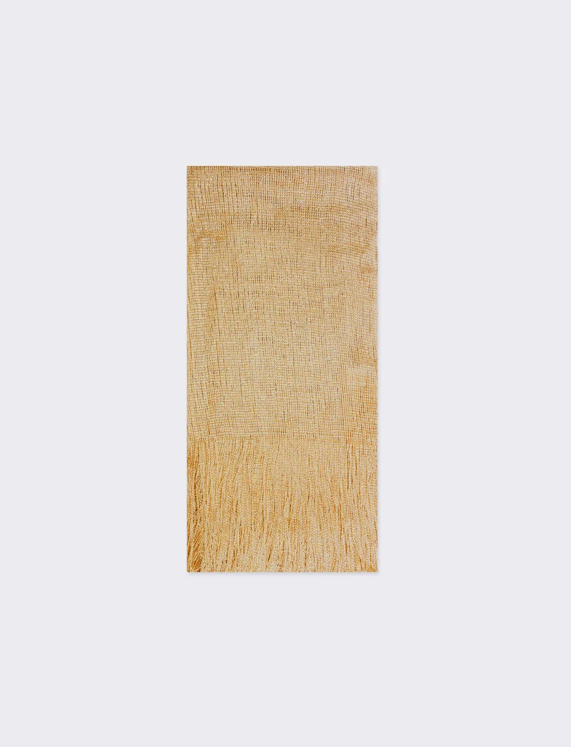 Foulard a rete con lurex 45 x 180 cm donna - Oro