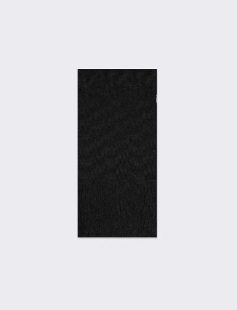 Foulard a rete con lurex 45 x 180 cm donna - Nero