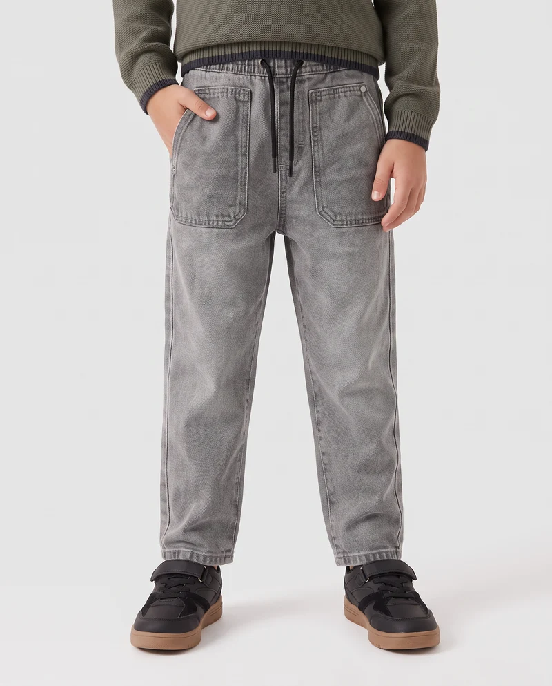 Jeans jogger comodi e alla moda - Grigio