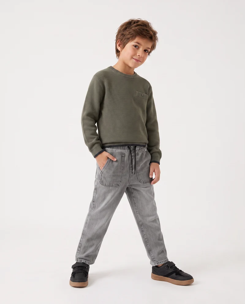 Jeans jogger comodi e alla moda - Grigio
