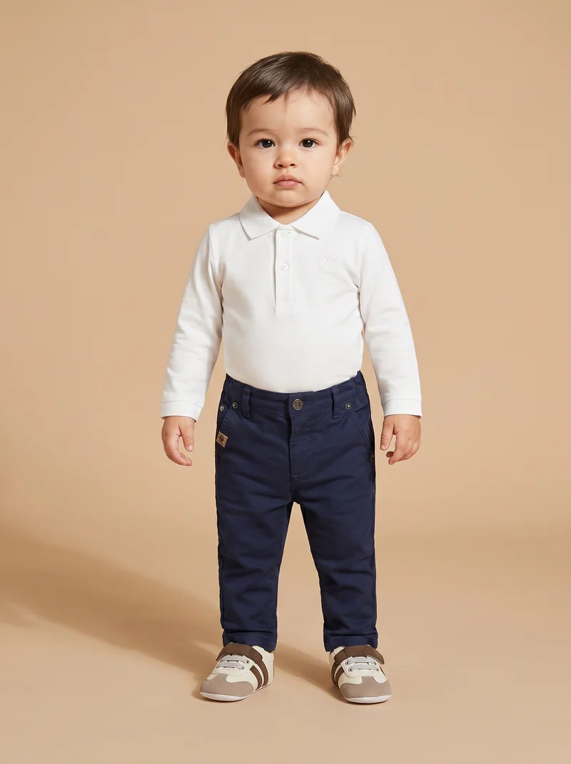 Pantaloni in twill versatili e pratici - Blu