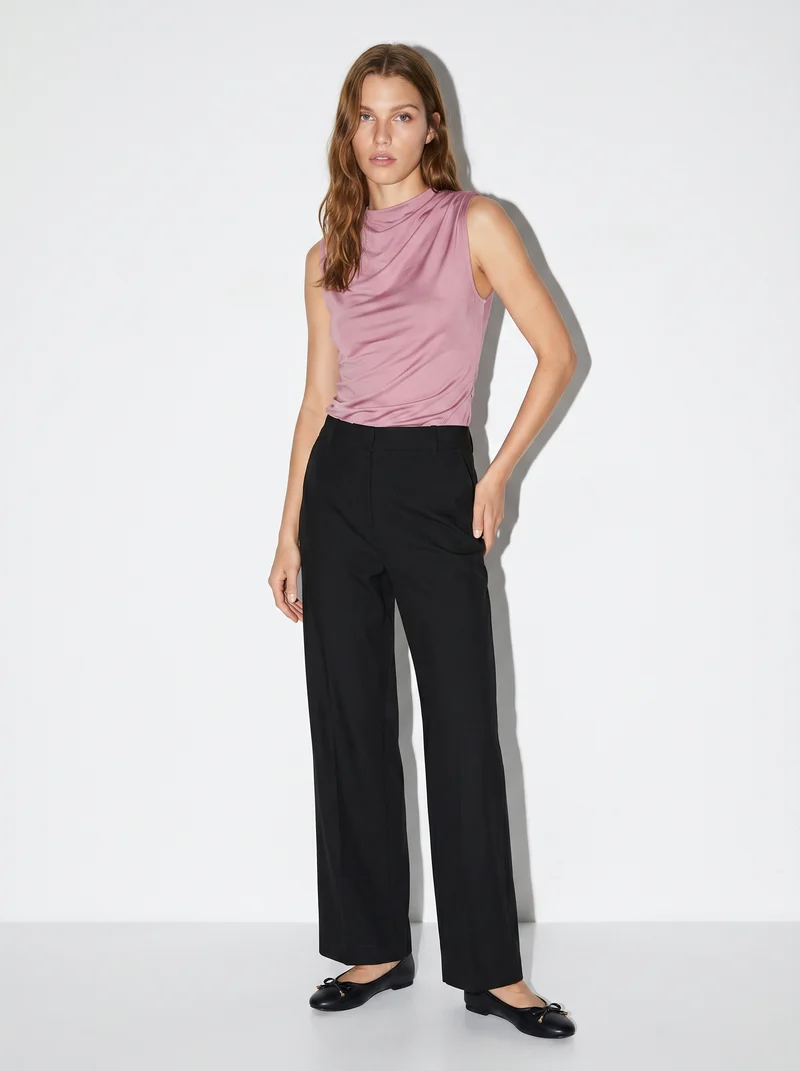 Pantalone Dritto Elegante - Nero