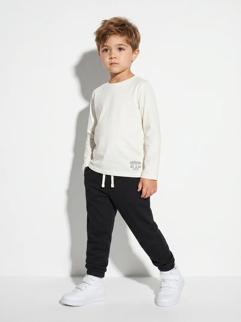 Joggers Comfort in Cotone Elasticizzato - Nero