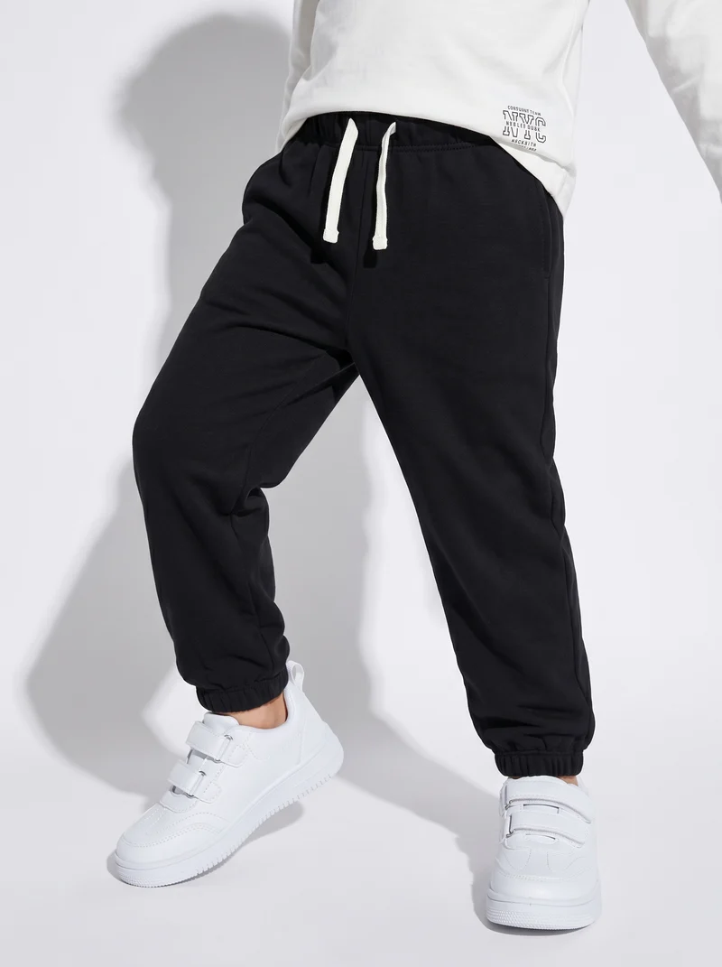 Joggers Comfort in Cotone Elasticizzato - Nero