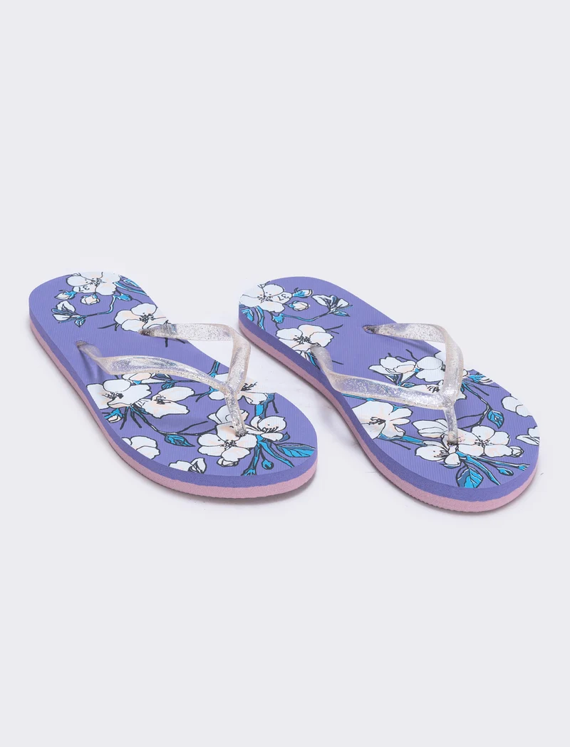 Infradito floreali da in PVC - Rosa