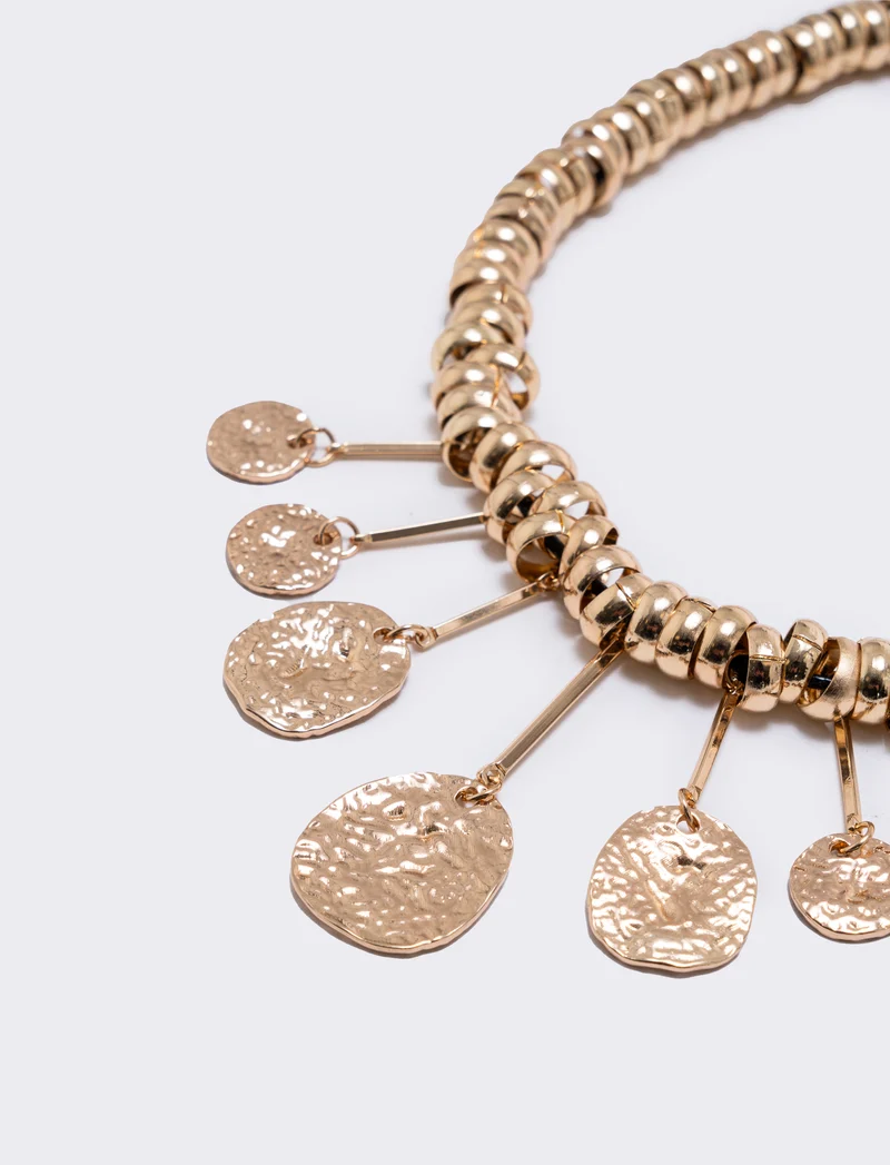 Collana con ciondoli a moneta - Oro