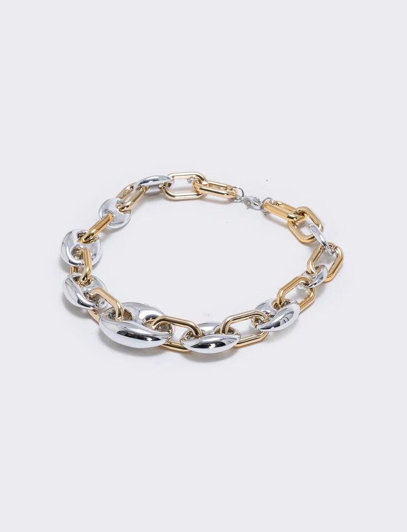 Collana doppia catena - Multicolore