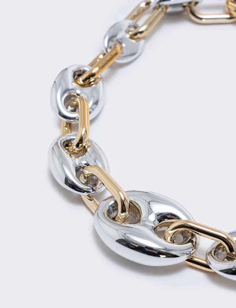 Collana doppia catena - Multicolore