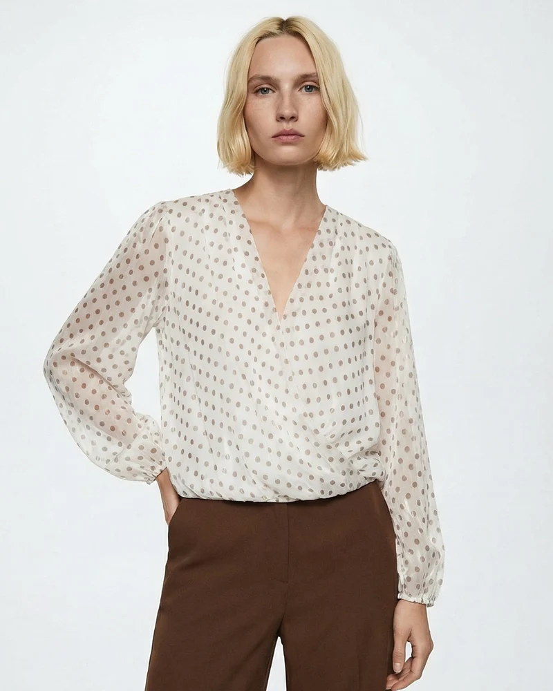 Casacca Leggera Incrociata - Bianco latte