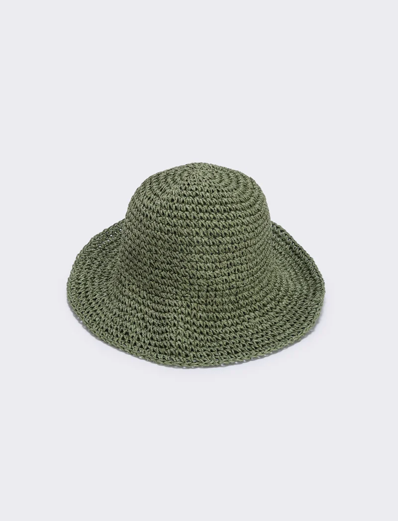 Cappello Pescatore in Paglia - Verde