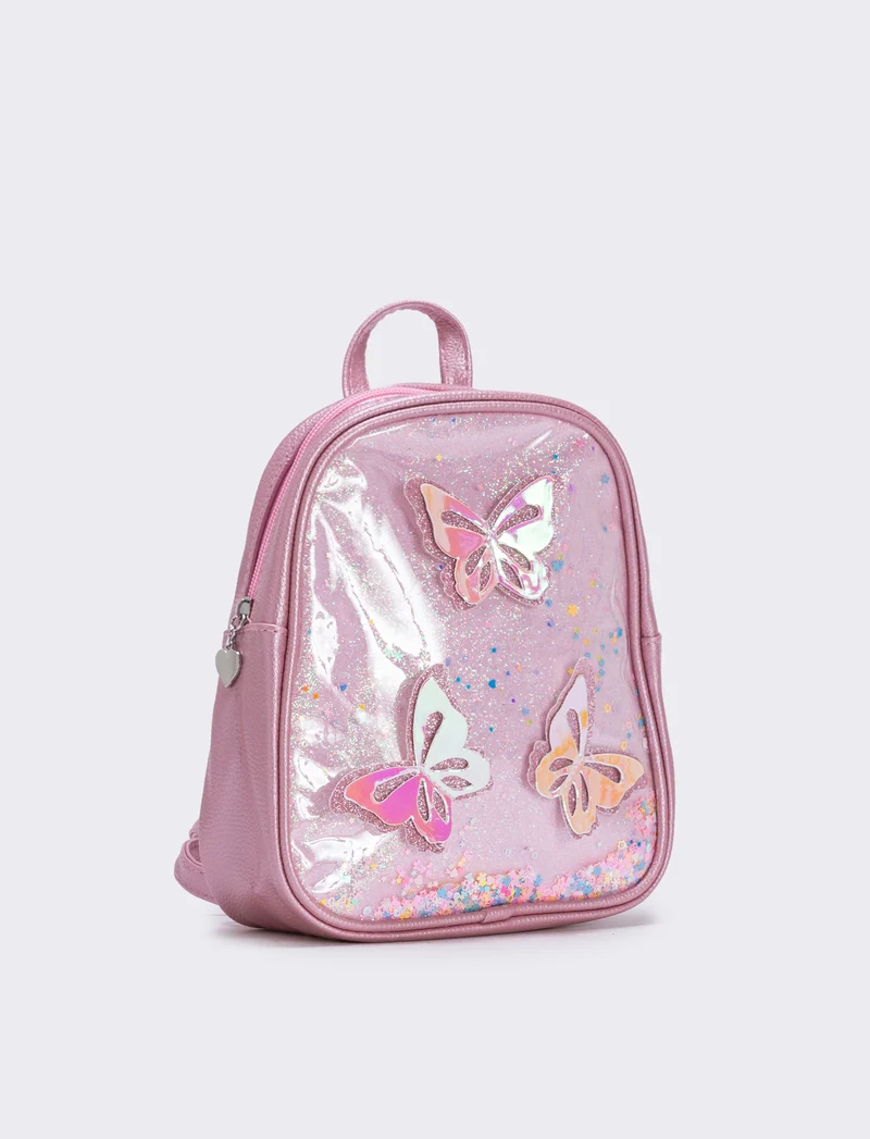 Zaino farfalle per bambina - Rosa