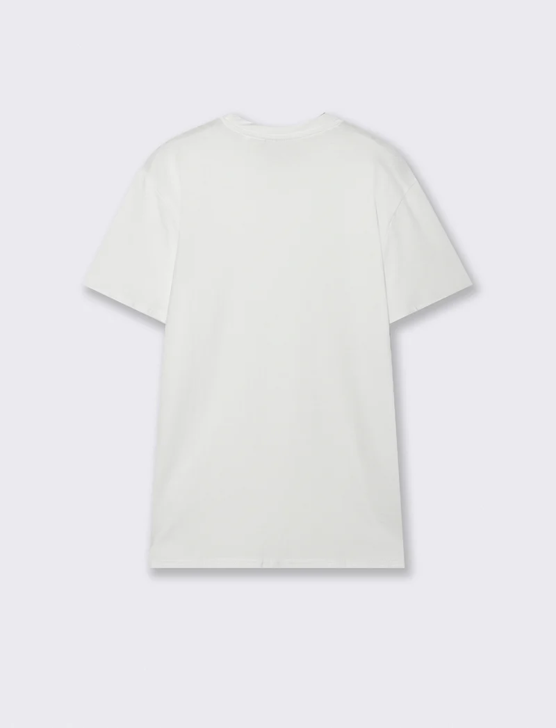 T-shirt girocollo cotone premium maniche corte - Bianco