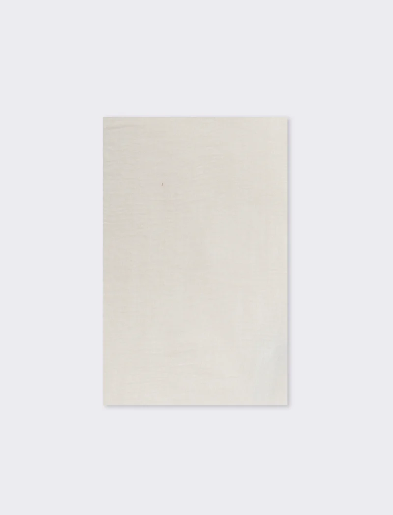 Foulard unito con frange eleganti - Bianco