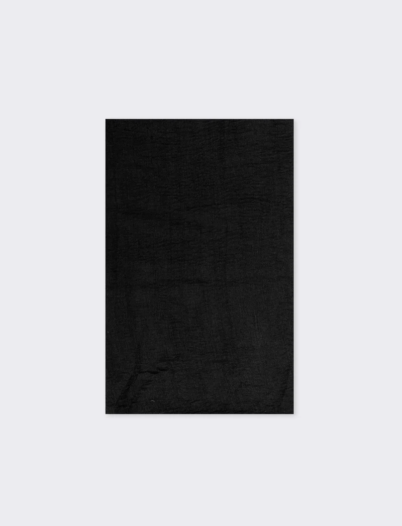 Foulard donna garzato eleganza e comfort - Nero