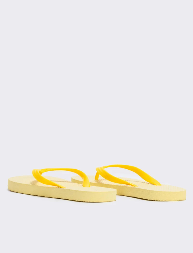 Infradito monocolore da in PVC - Giallo