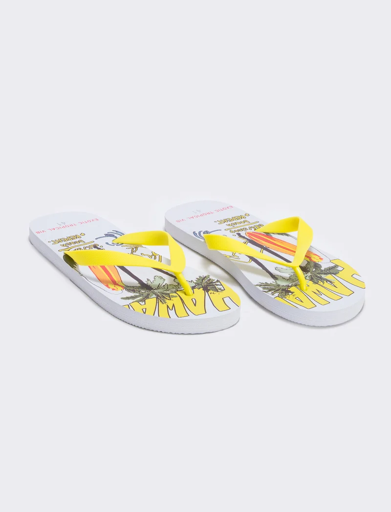 Infradito Surf Beach da uomo in pvc - Bianco