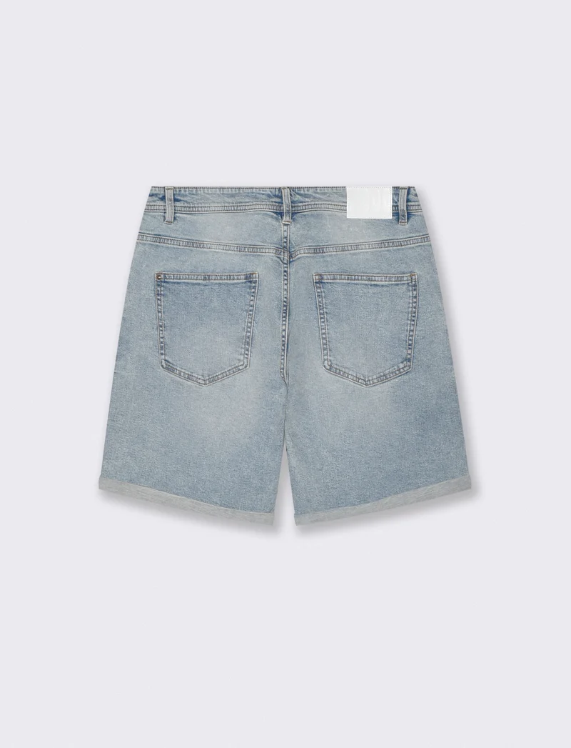 Bermuda Jeans Regular Fit in 5 Colori - Denim chiaro