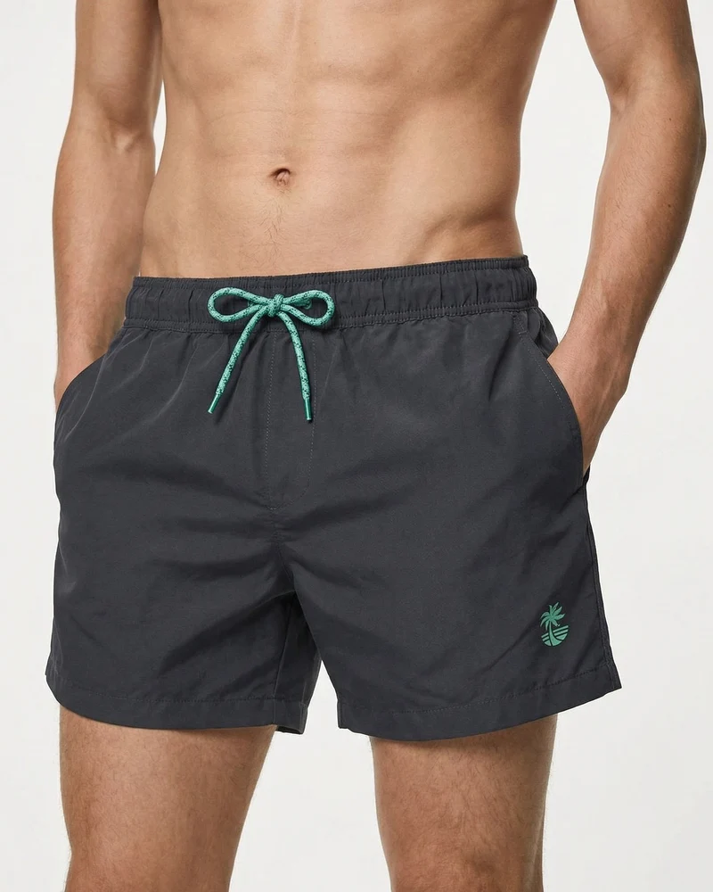Costume Mare Basic con Fodera Rete Interna - Blu