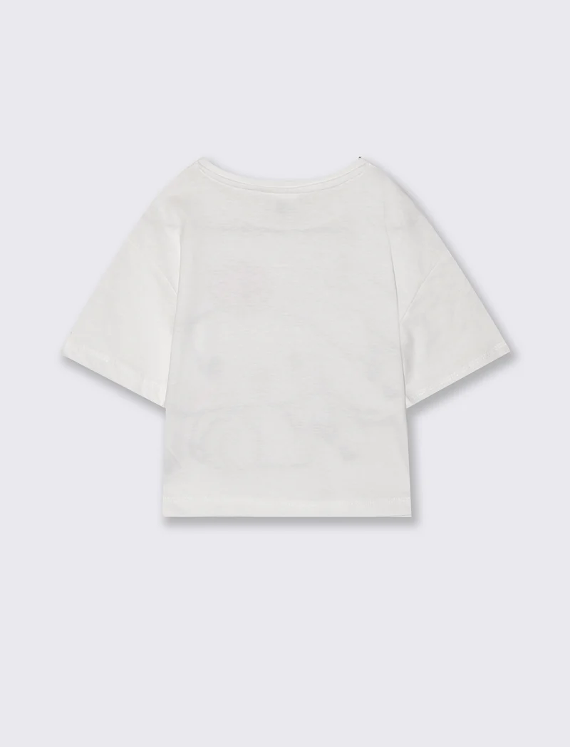 T-shirt mezza manica Hello Kitty e amici - Bianco