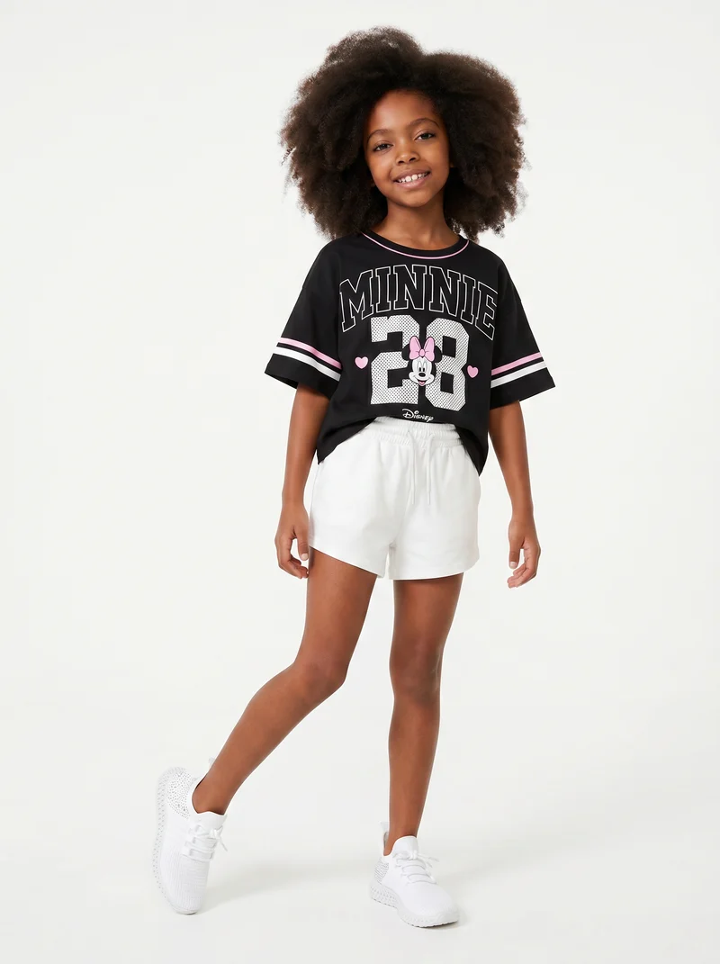 T-shirt sportiva Minnie in cotone dinamico - Nero